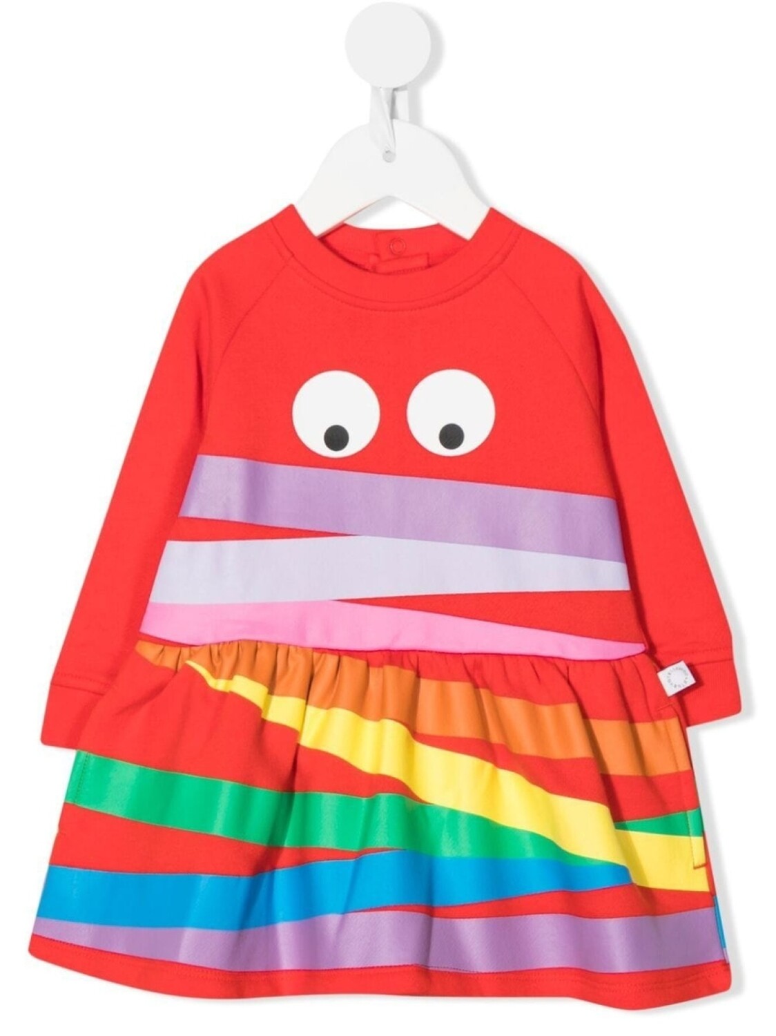 

Stella McCartney Kids платье в полоску, красный