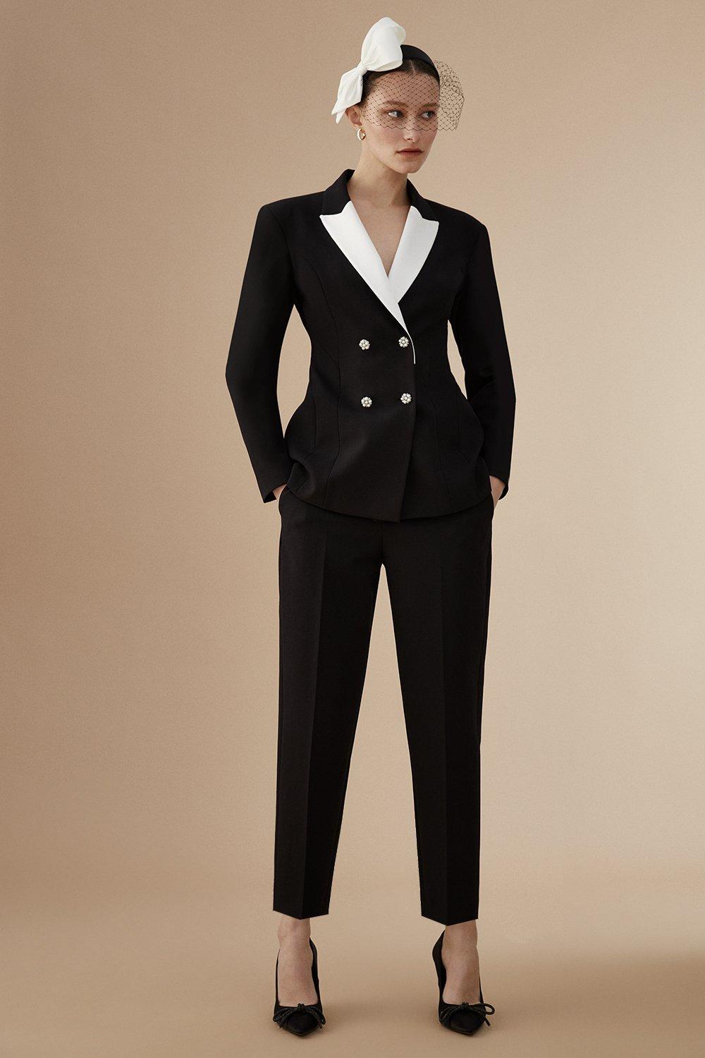 Классические брюки премиум-класса Lisa Tan Coast, черный новые женские повседневные офисные брюки карандаш милые облегающие официальные брюки 16 цветов модные брюки до щиколотки леггинсы брюки