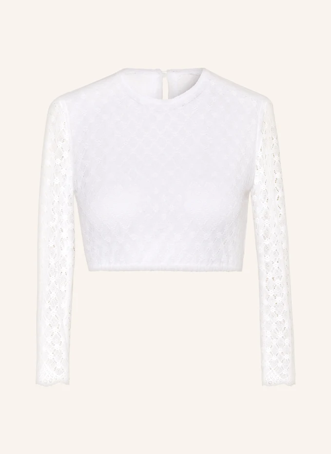 

Кружевная блузка в стиле дирндль Waldorff, белый