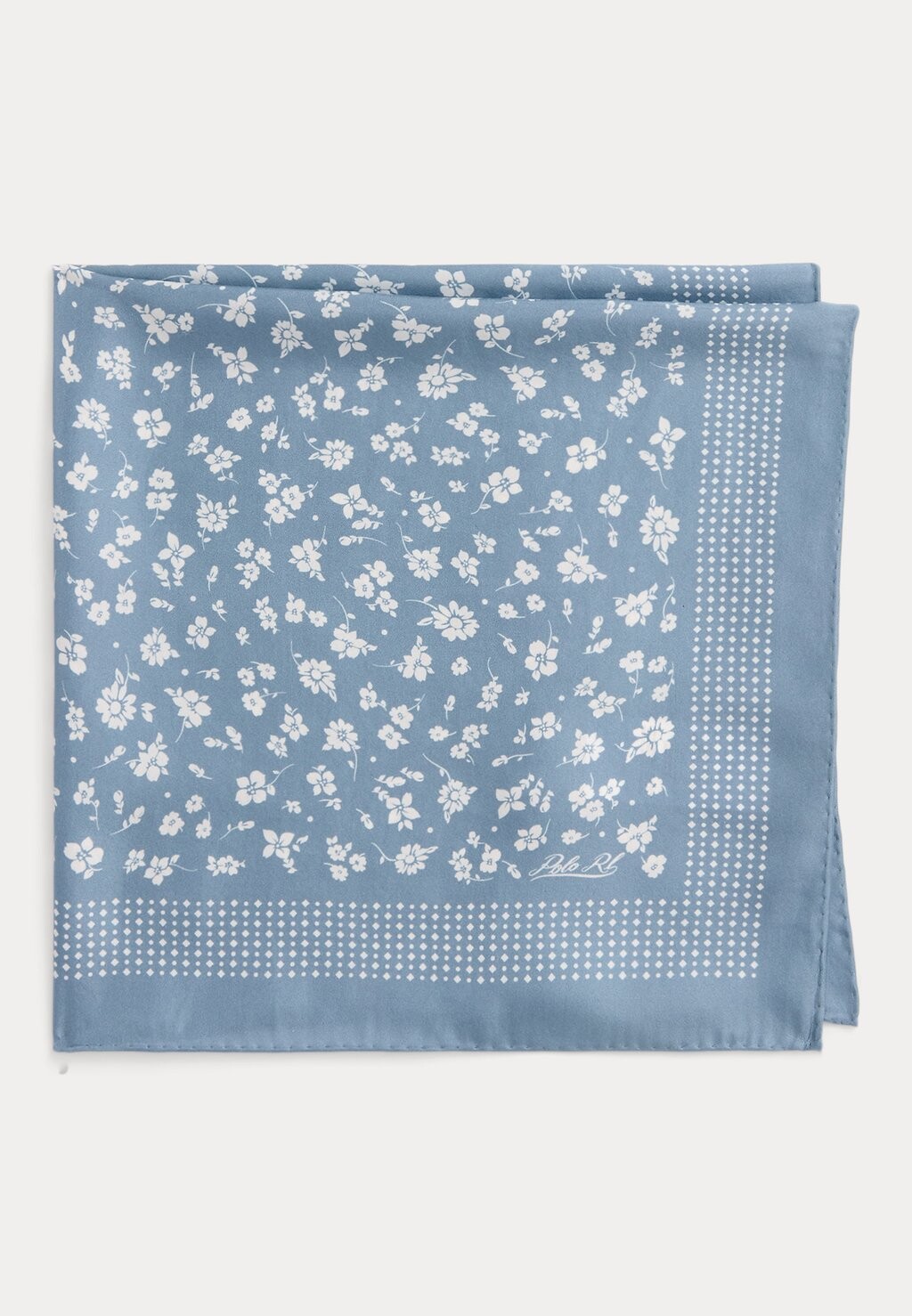 

Шарф LOGO SILK BANDANNA Ralph Lauren, синий