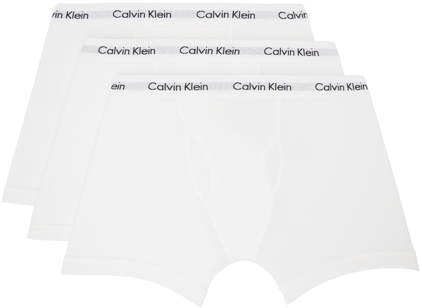 

Комплект из трех трусов-боксеров Calvin Klein Underwear, цвет White