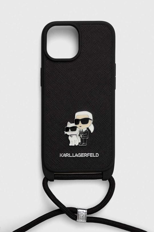 

Чехол для телефона iPhone 15 6.1 Karl Lagerfeld, черный