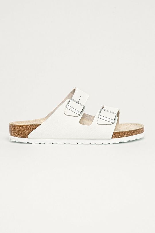 

Замшевые шлепанцы Arizona Birkenstock, белый