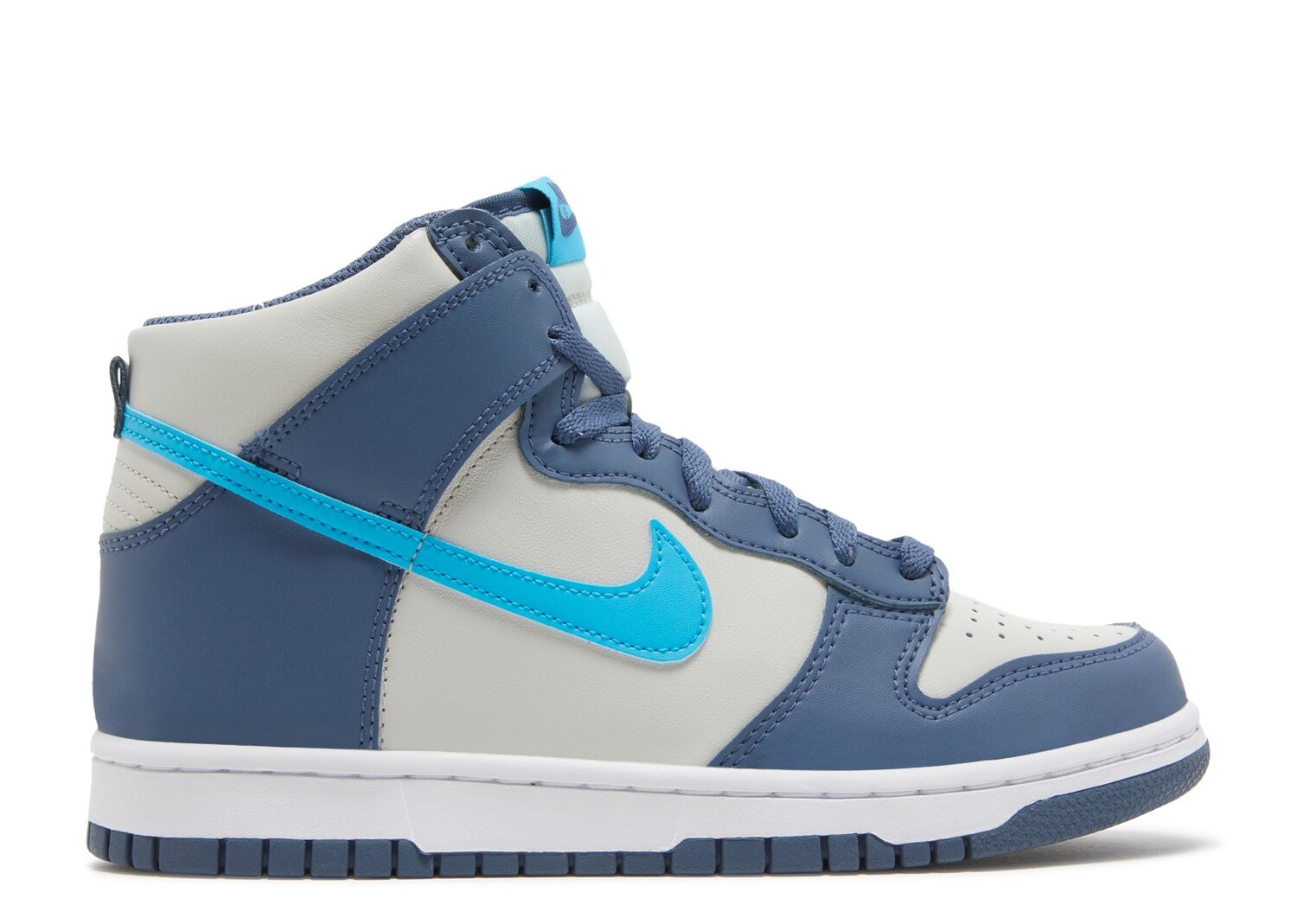 

Кроссовки Nike Dunk High Gs 'Light Bone Diffused Blue', серый