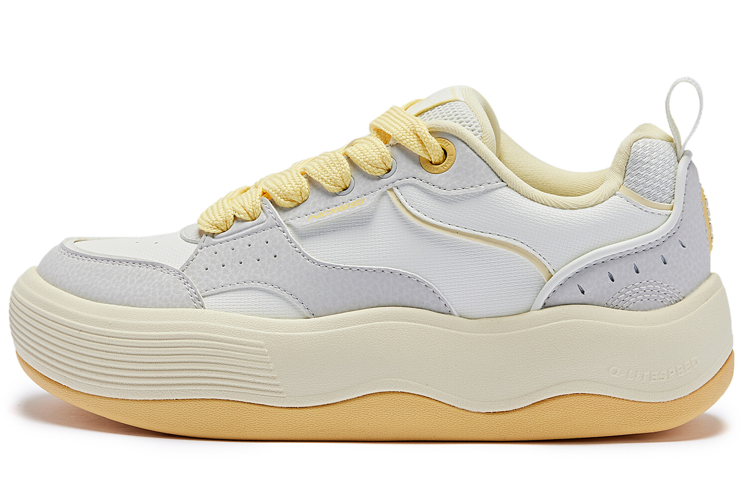 

Кроссовки QIAODAN Skateboarding Shoes Women's Low-top, светло-серый