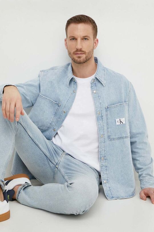 

Джинсовая рубашка Calvin Klein Jeans, синий