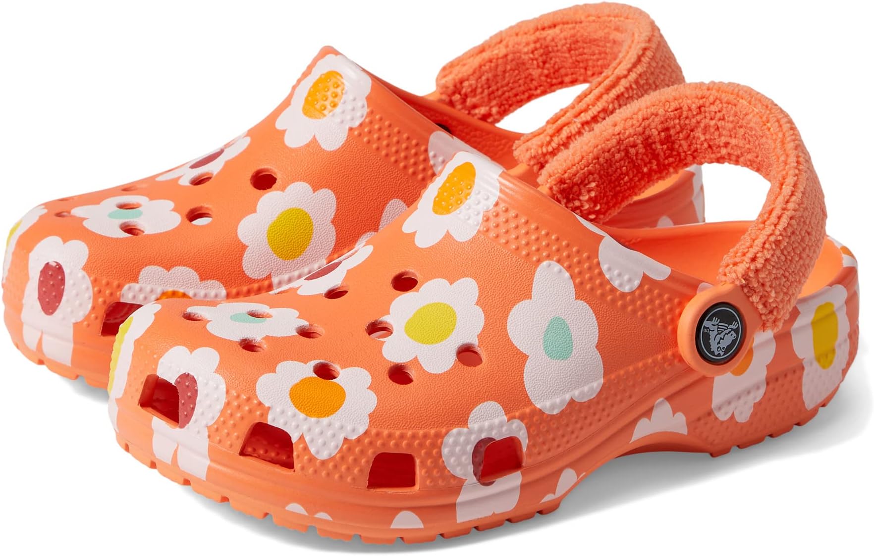 

Сабо Zen Garden Sensory Classic Terry Cloth Clog Crocs, цвет Persimmon/Multi