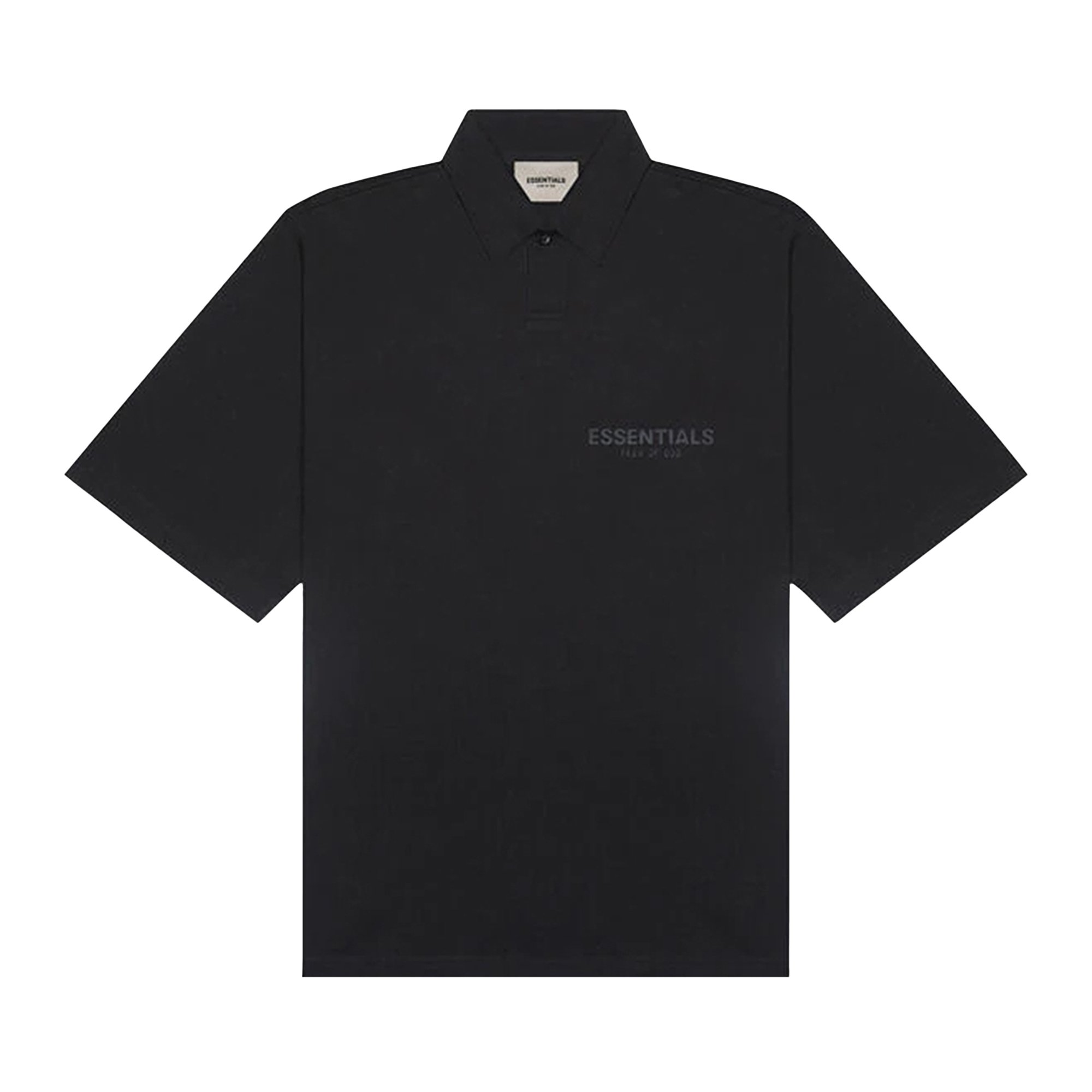 Рубашка-поло Fear of God Essentials, черная рубашка поло с длинными рукавами fear of god essentials черная