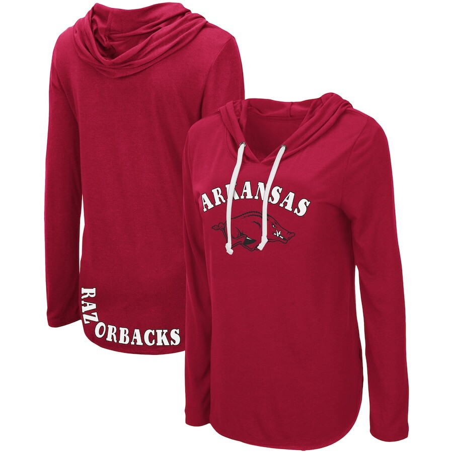 

Футболка с длинным рукавом Colosseum Arkansas Razorbacks, кардинал