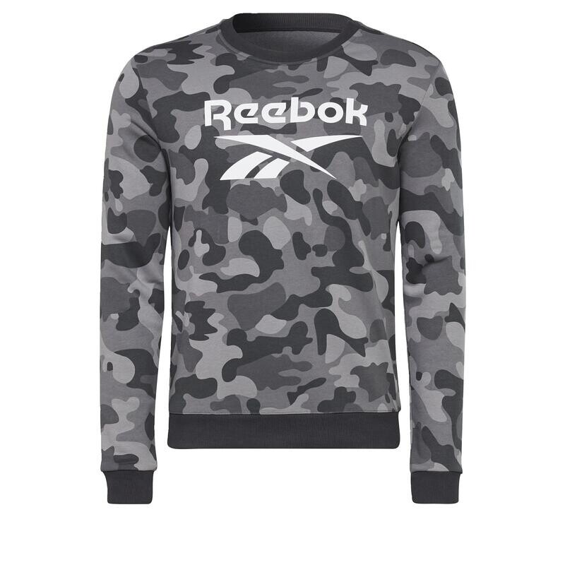 

Свитер с круглым вырезом и камуфляжным принтом REEBOK, цвет negro