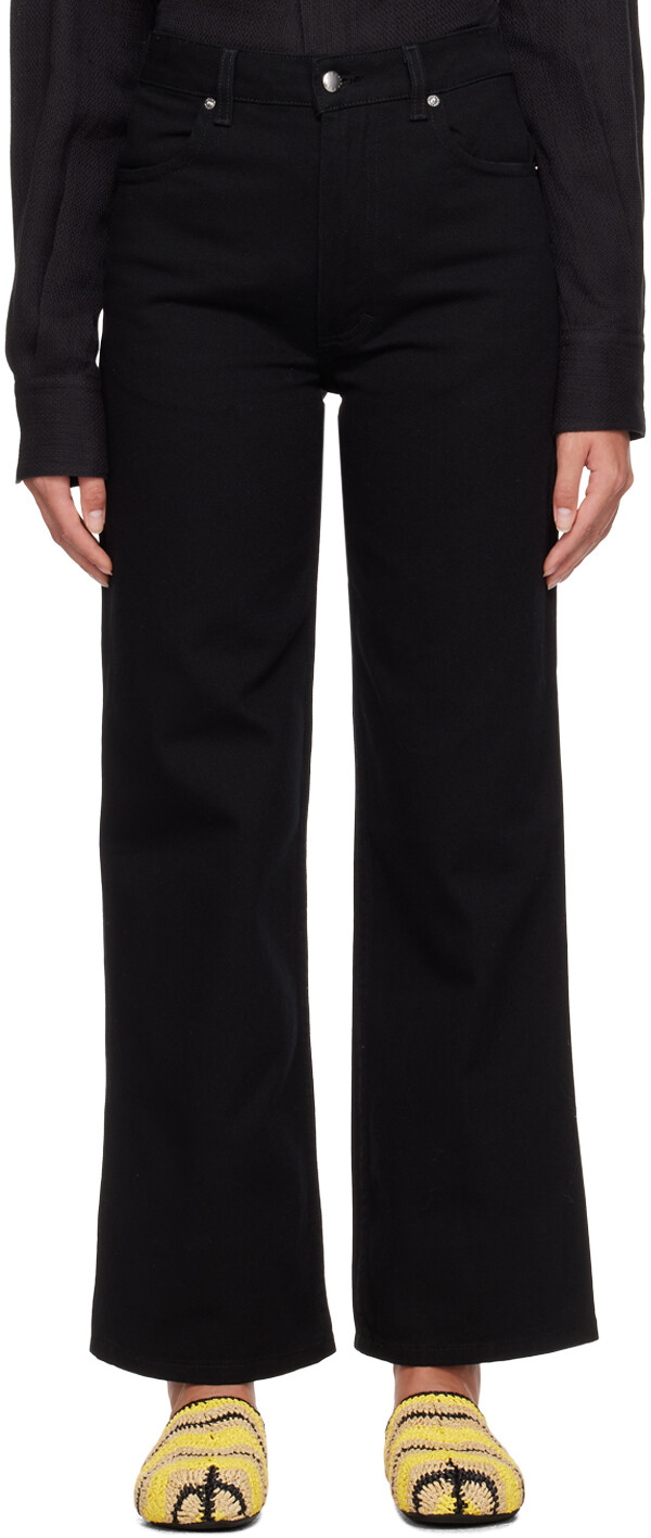 

Черные широкие джинсы Почти Eckhaus Latta