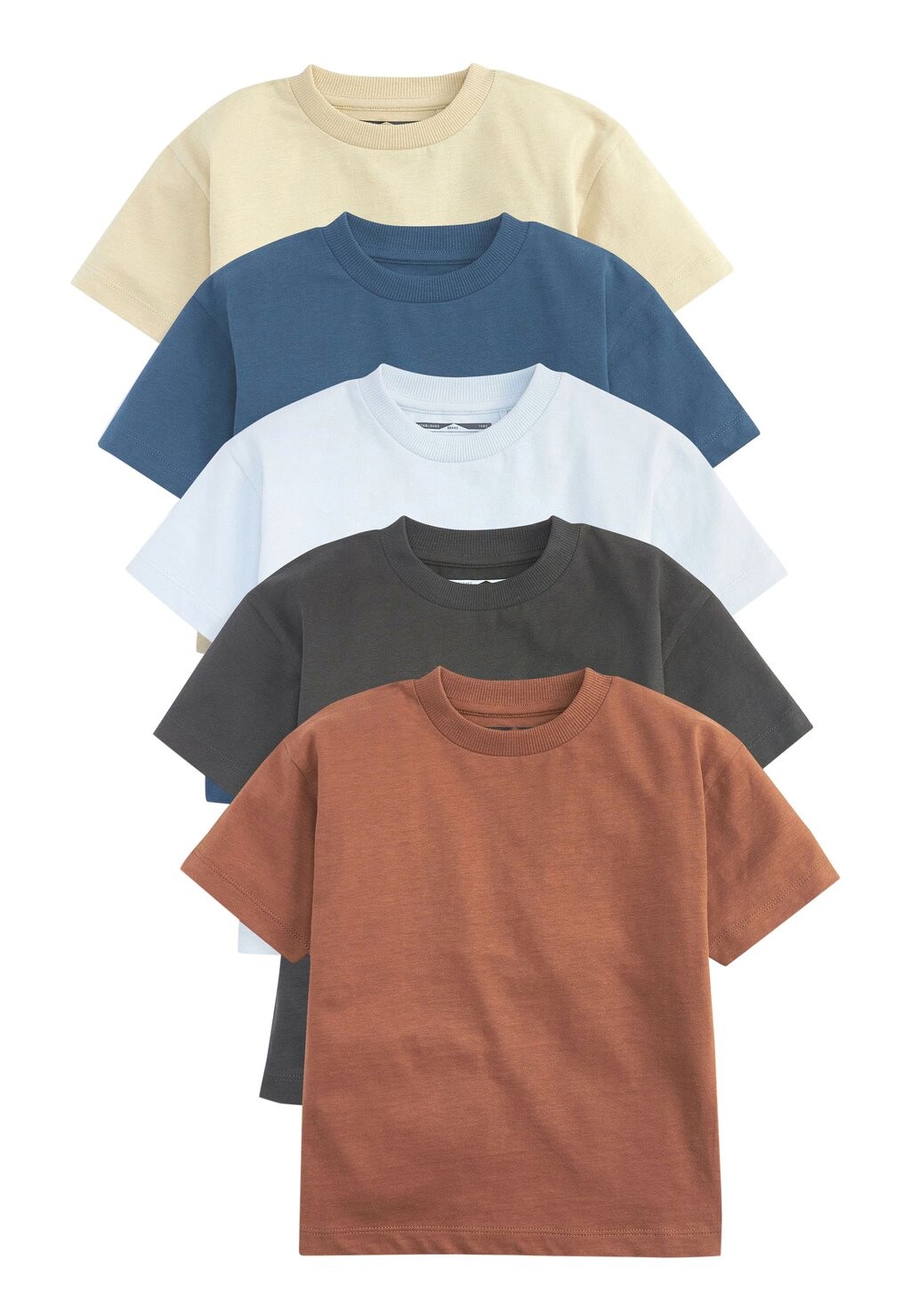 

Футболка с принтом 5 PACK SHORT SLEEVE Next, цвет blue brown