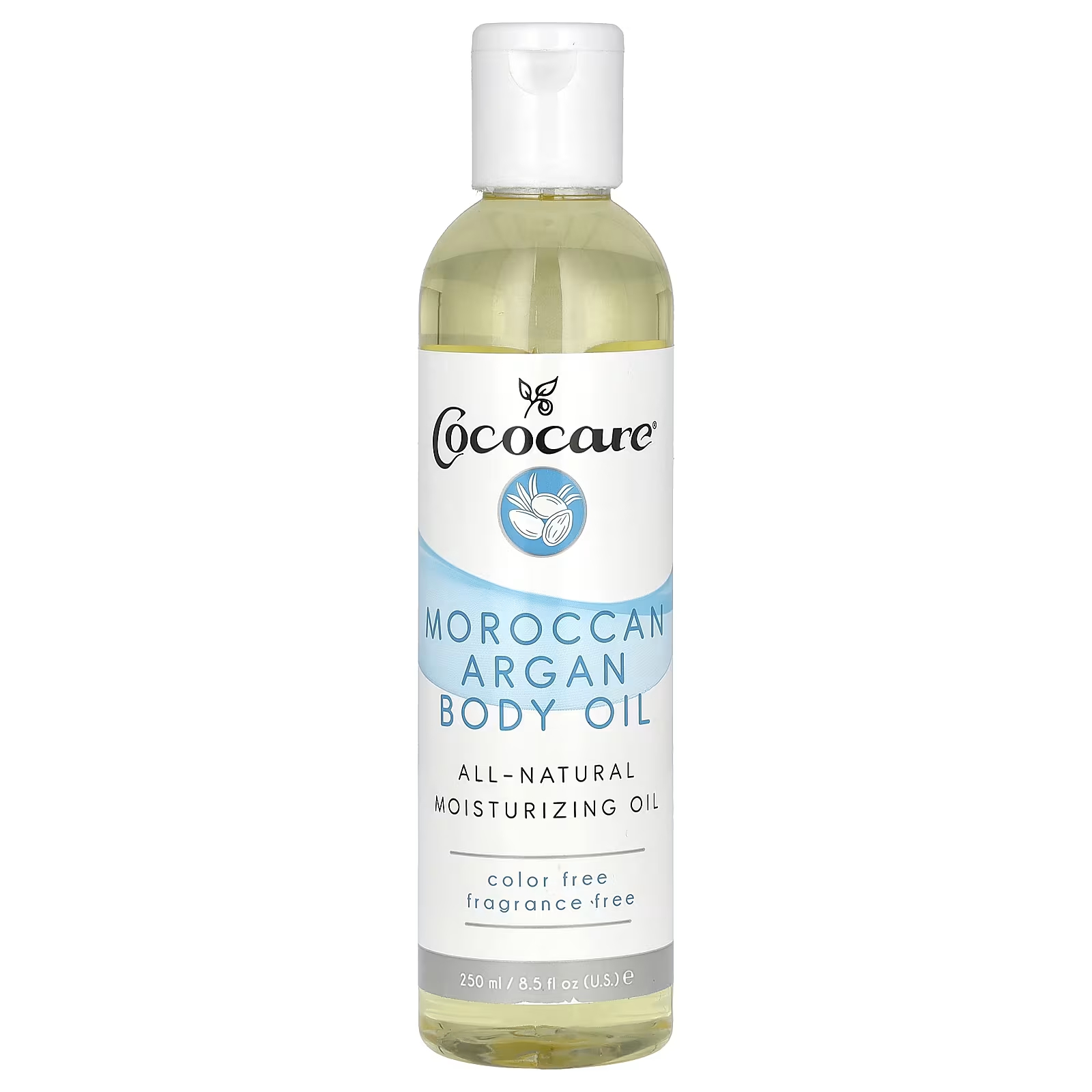 Cococare Марокканское аргановое масло для тела без отдушек, 8,5 жидких унций (250 мл)