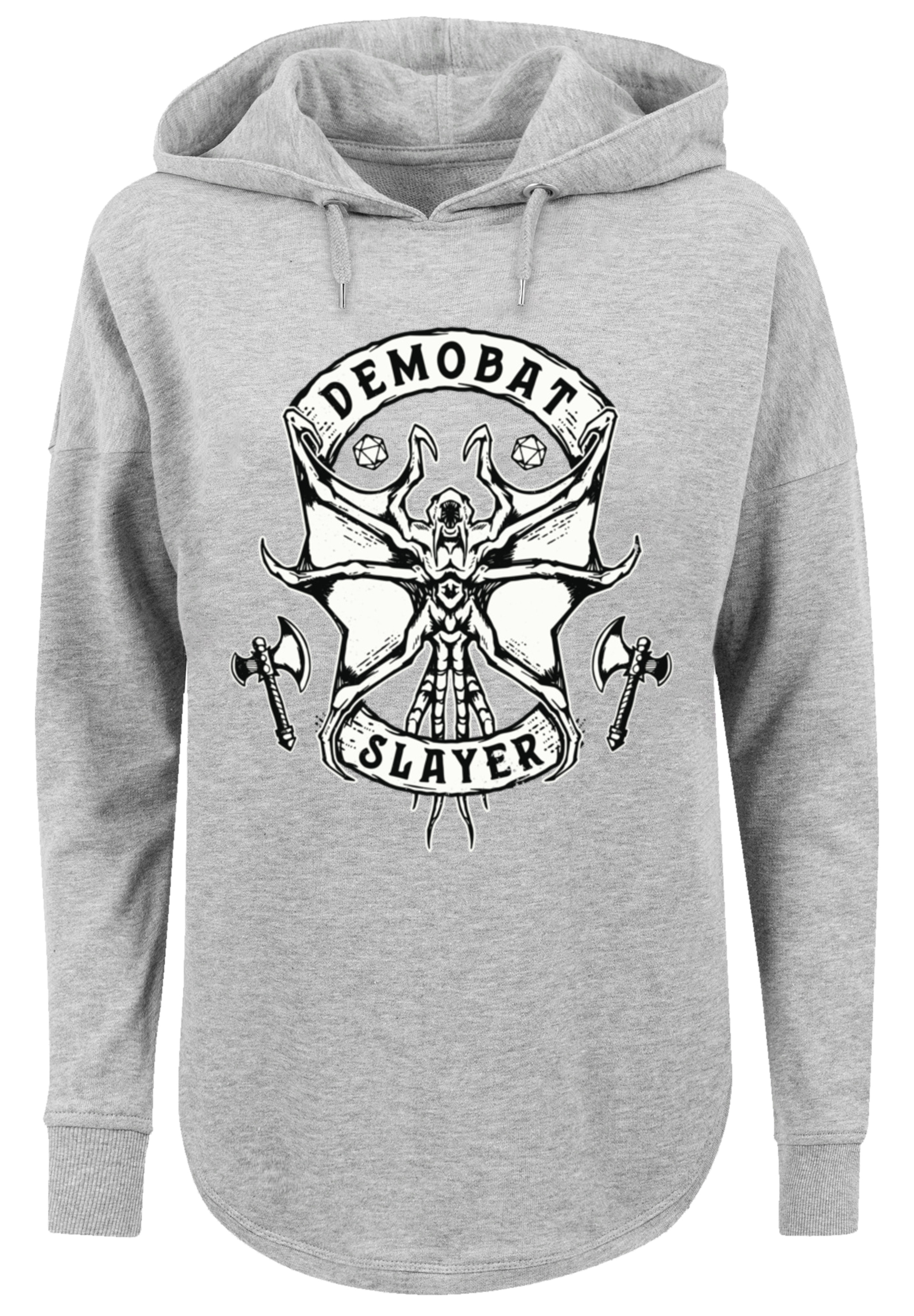 

Свитер F4NT4STIC Oversized Hoodie Stranger Things Demobat Slayer Netflix TV Series, серый