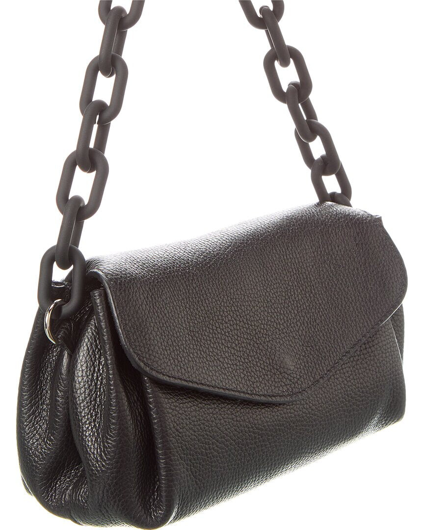 

Итальянская кожаная сумка через плечо с верхней ручкой Italian Leather, черный
