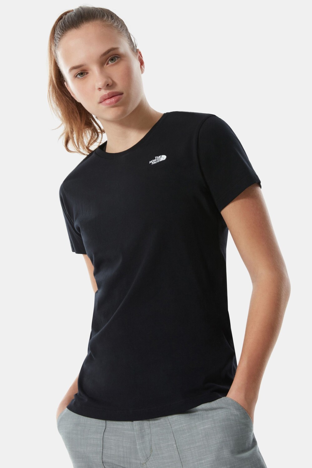 

Простая футболка с куполом The North Face, черный