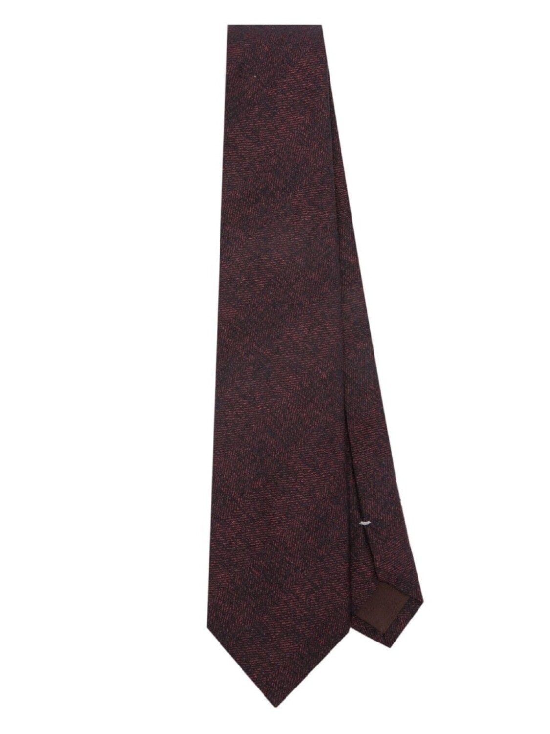 

Canali шелковый галстук с жаккардовым узором, красный