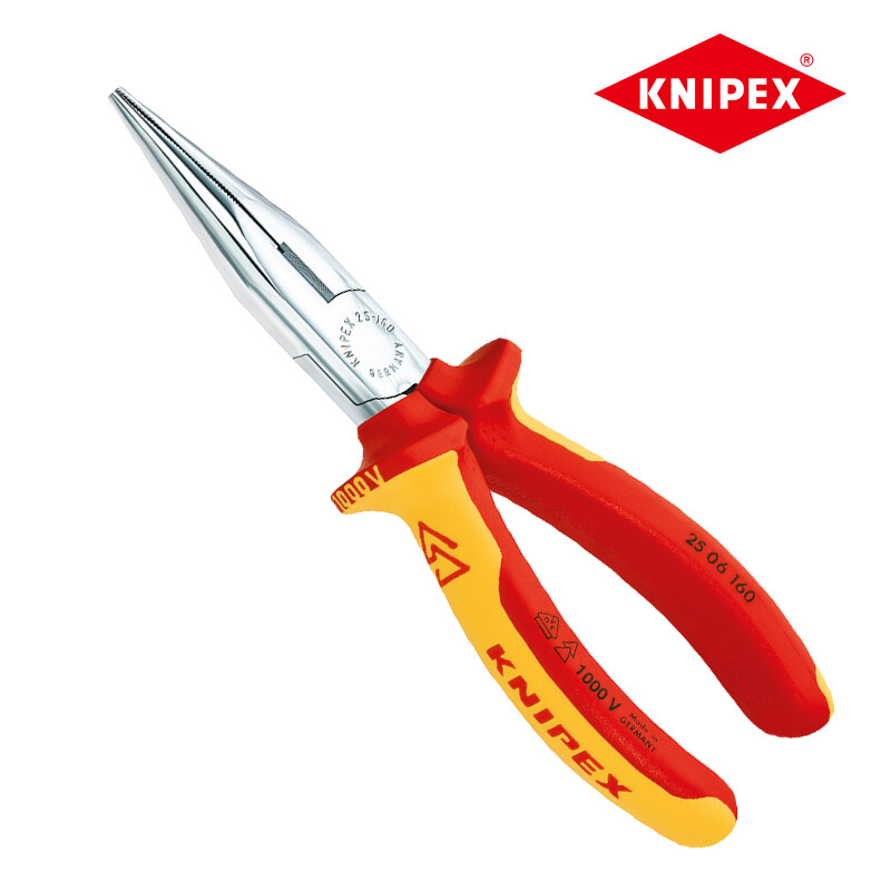 KNIPEX K.25 06 160 Немецкий инструмент, 6-дюймовые острогубцы, изолированные, многофункциональные острогубцы, 1000 В 2506160