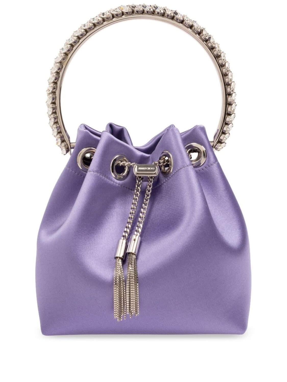 

Атласная сумка-ведро Bon Bon Jimmy Choo, фиолетовый