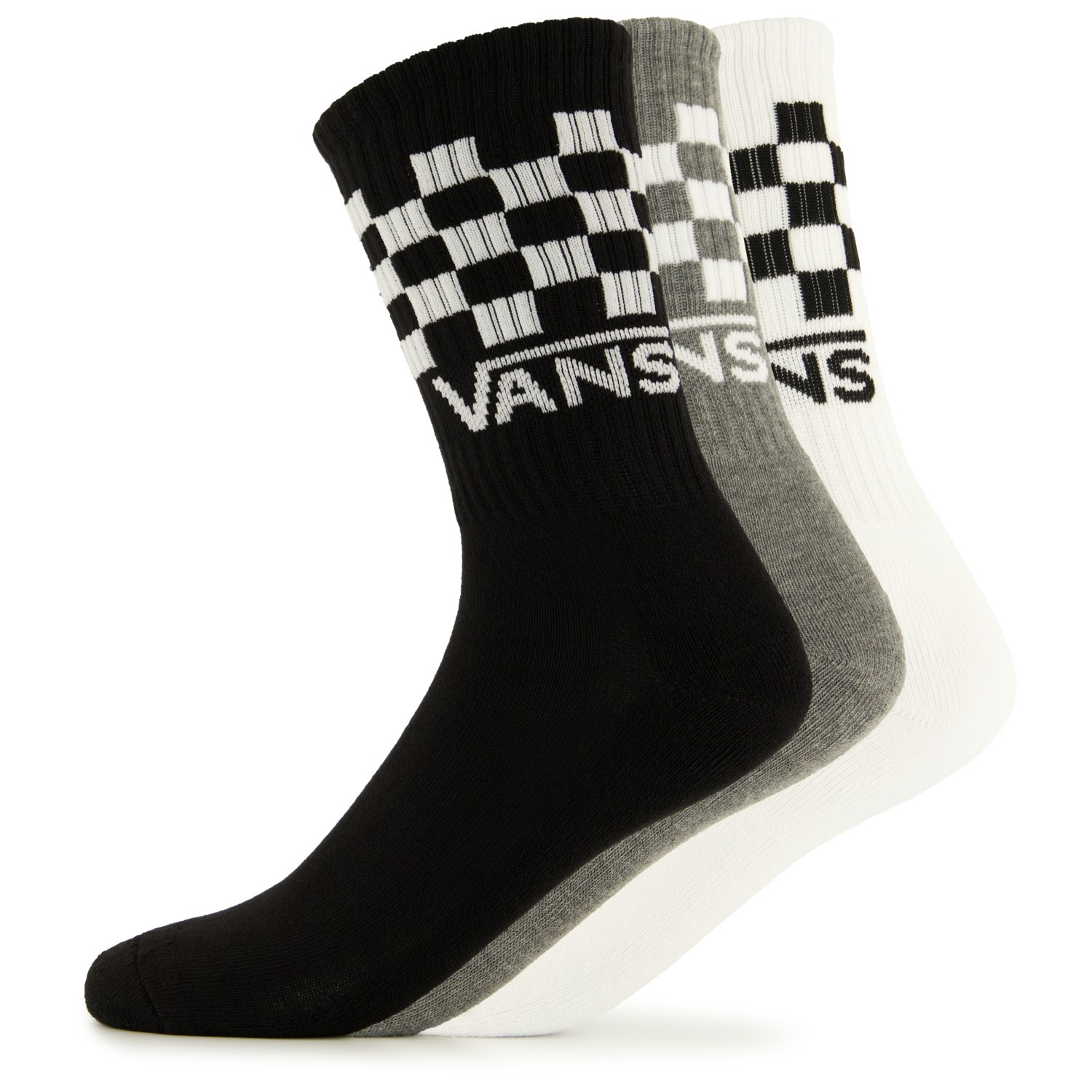 Многофункциональные носки Vans Classic Check Crew, цвет Black/White