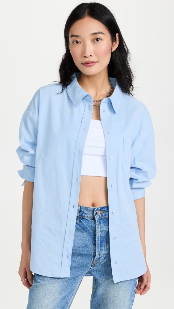 

Блуза ANINE BING Mika Shirt - Blue, синий