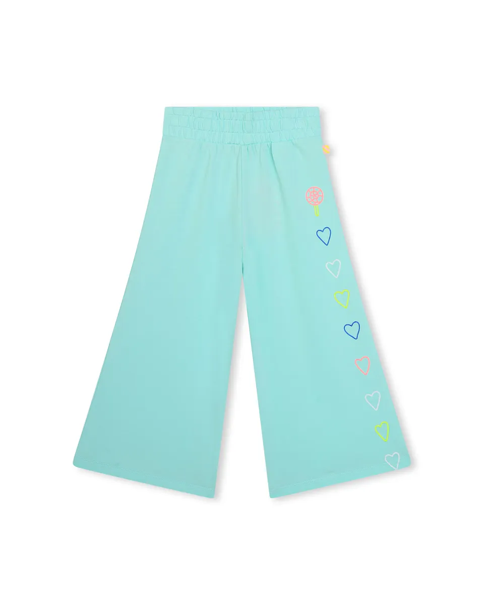 

Плюшевые брюки для девочки с эластичной резинкой на талии Billieblush, светло-голубой