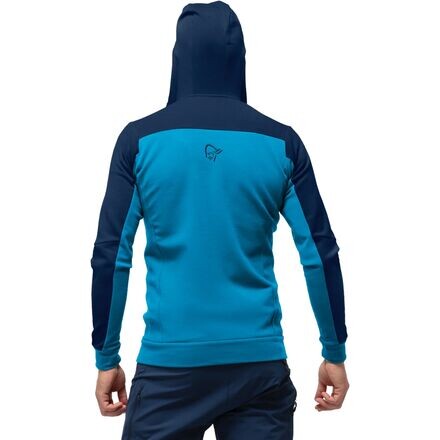 

Falketind Warmwool2 Эластичная куртка на молнии с капюшоном мужская Norrona, цвет Hawaiian surf/Indigo Night