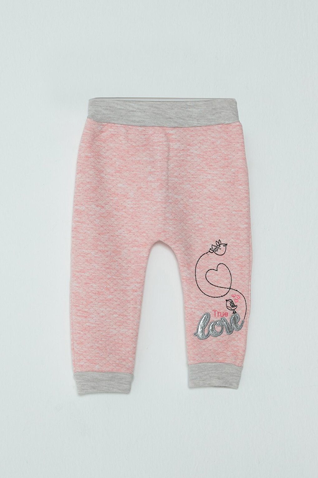 цена Спортивные штаны с сотовой текстурой для маленьких девочек JackandRoy, розовый