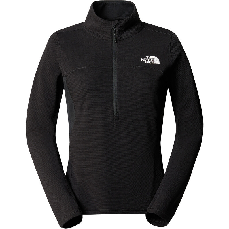 

Женская футболка Sunriser с длинным рукавом и молнией 1/4 The North Face, черный