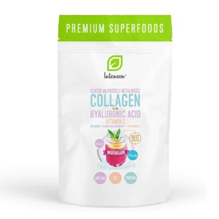 Коллаген + витамин С + гиалуроновая кислота Пищевая добавка 60 г Интенсивная Swanson