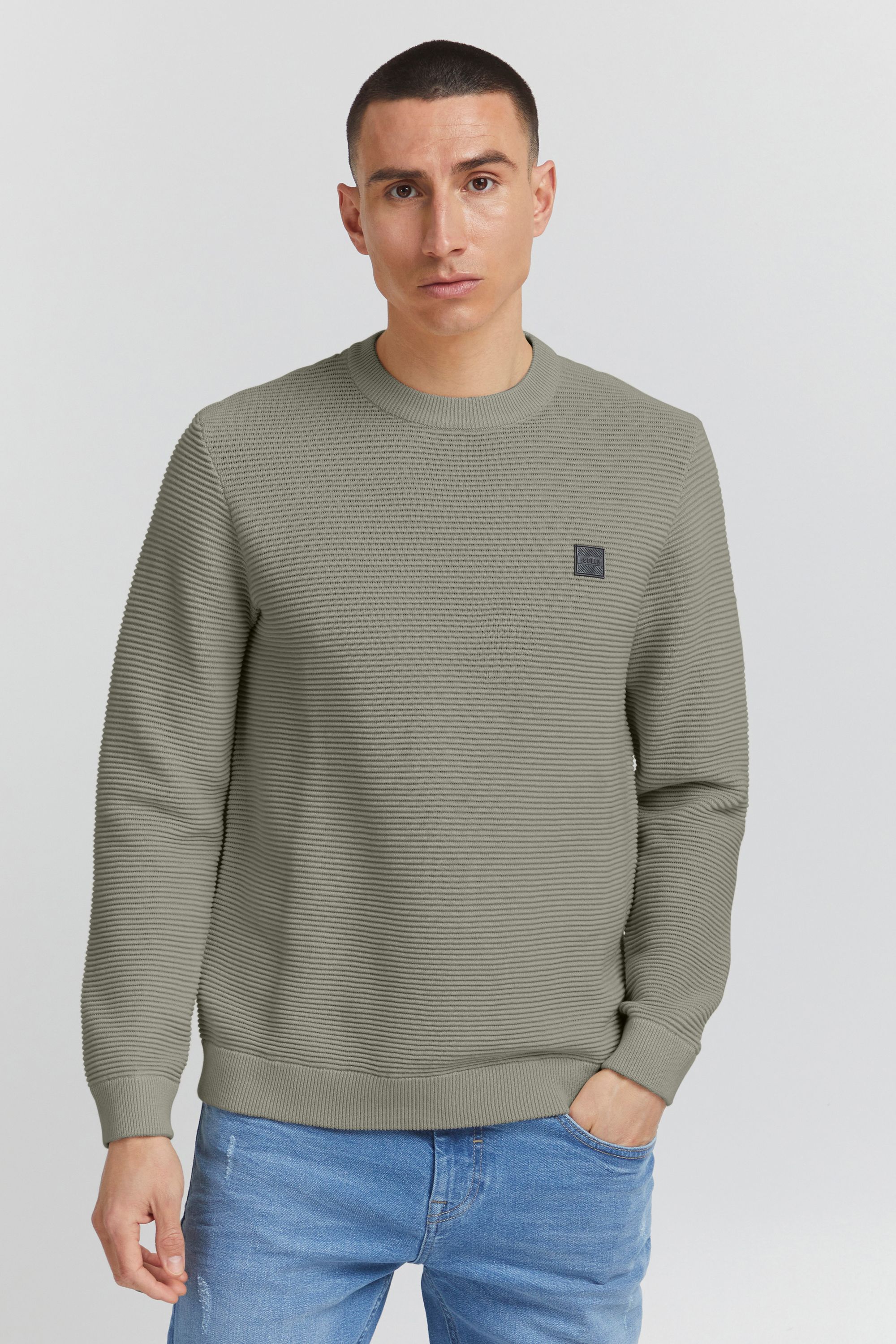 Пуловер !SOLID Strick SDValencia knit 21106094, зеленый фото