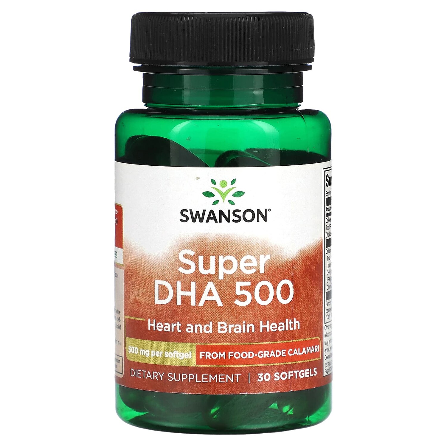

Super DHA 500, 500 мг, 30 мягких таблеток, Swanson