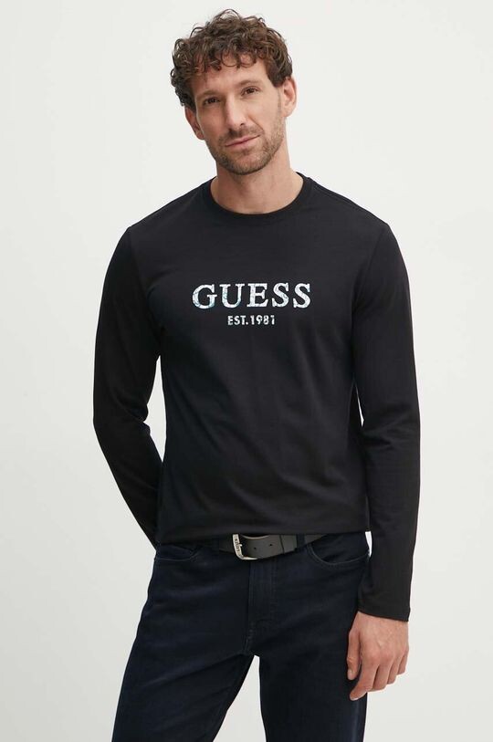 

Лонгслив Guess, черный