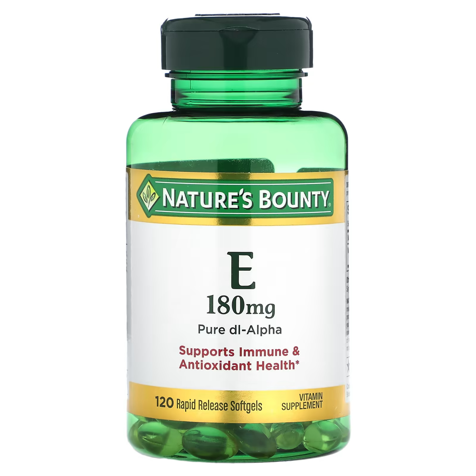 Витамин Е Nature's Bounty 180 мг, 120 мягких таблеток витамин е swanson 180 мг 60 мягких таблеток