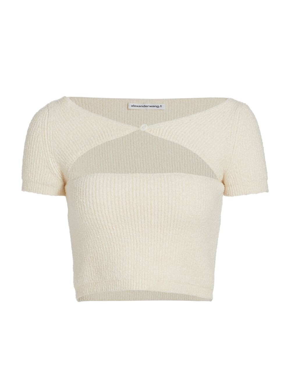 

Укороченный топ из букле с вырезами alexanderwang.t