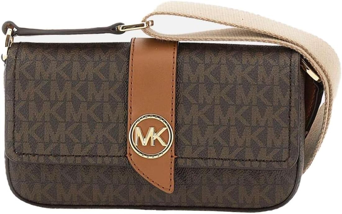 

Кроссбоди на ремешке Greenwich Extra Small East/West MICHAEL Michael Kors, цвет Brown/Acorn