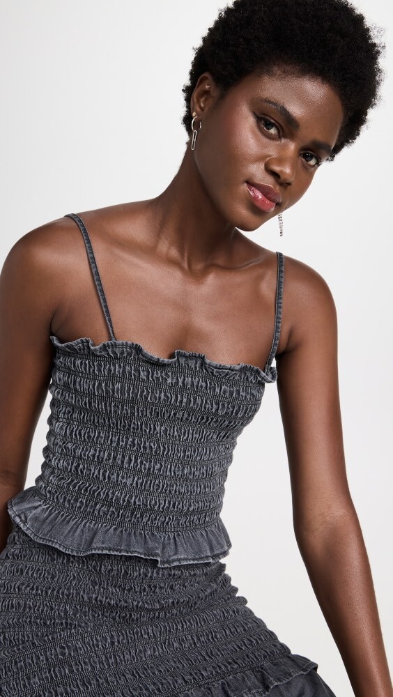

Топ Isabel Marant Étoile Daline, серый