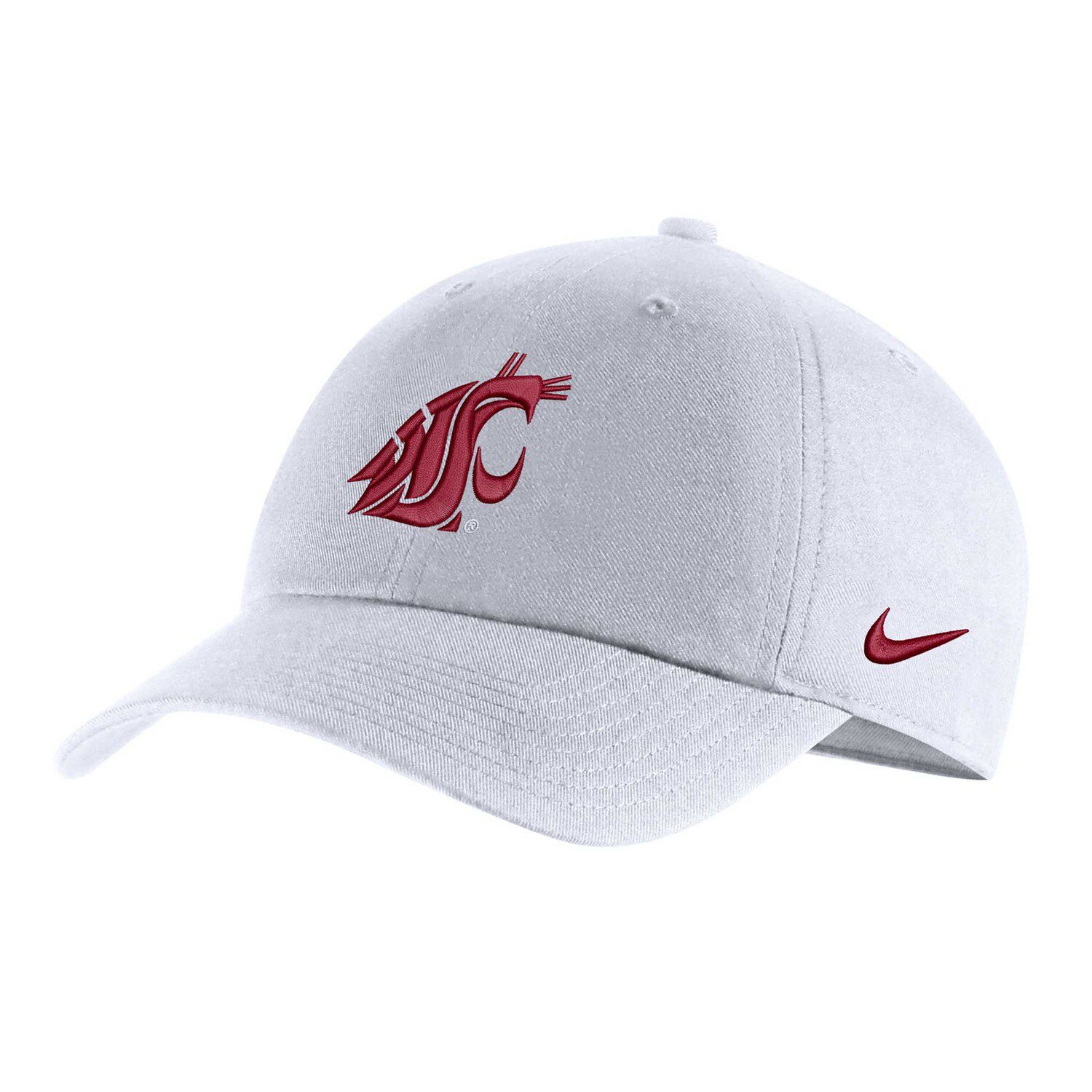 

Мужская белая регулируемая кепка с логотипом Nike Washington State Cougars Heritage86