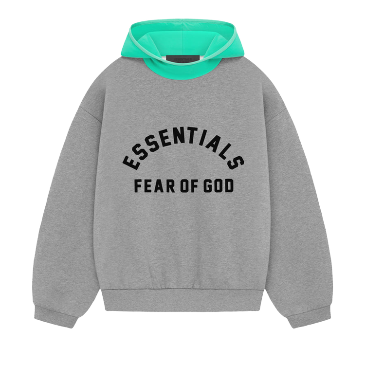 Худи Fear Of God Essentials Fear of God Essentials Nylon Fleece 'Dark Heather Oatmeal/Mint Leaf', серый толстовка fear of god essentials nylon fleece серый черный