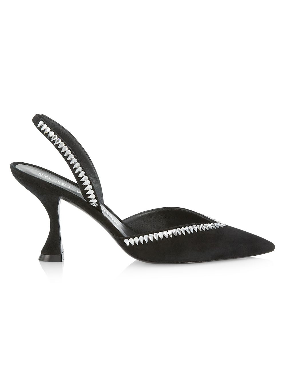 

Замшевые туфли-лодочки Xcurve с ремешком на пятке, украшенные кристаллами Stuart Weitzman, черный