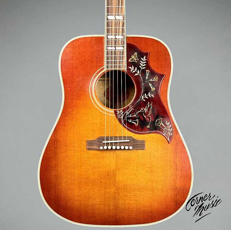 Акустическая гитара Gibson 1960 Hummingbird 2023 - Heritage Cherry Sunburst - Light Aged custom shop door decorative led sign light letters