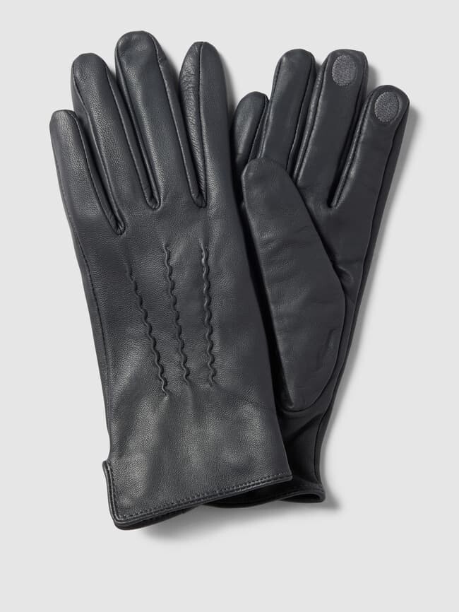 

Сенсорные перчатки из кожи модель Nappa Glove Esprit, антрацит