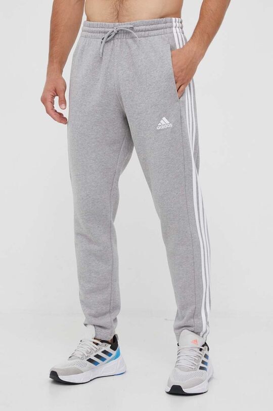 

Хлопковые спортивные штаны adidas, серый