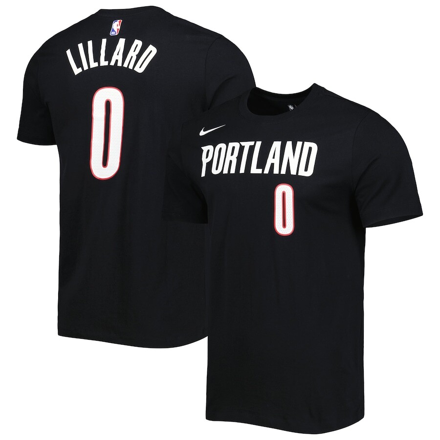 

Футболка с коротким рукавом Nike Portland Trail Blazers, черный