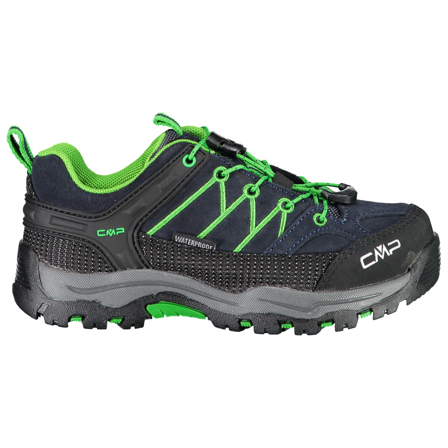 цена Мультиспортивная обувь Cmp Kid's Rigel Low Trekking Shoes Waterproof, цвет Black Blue/Gecko