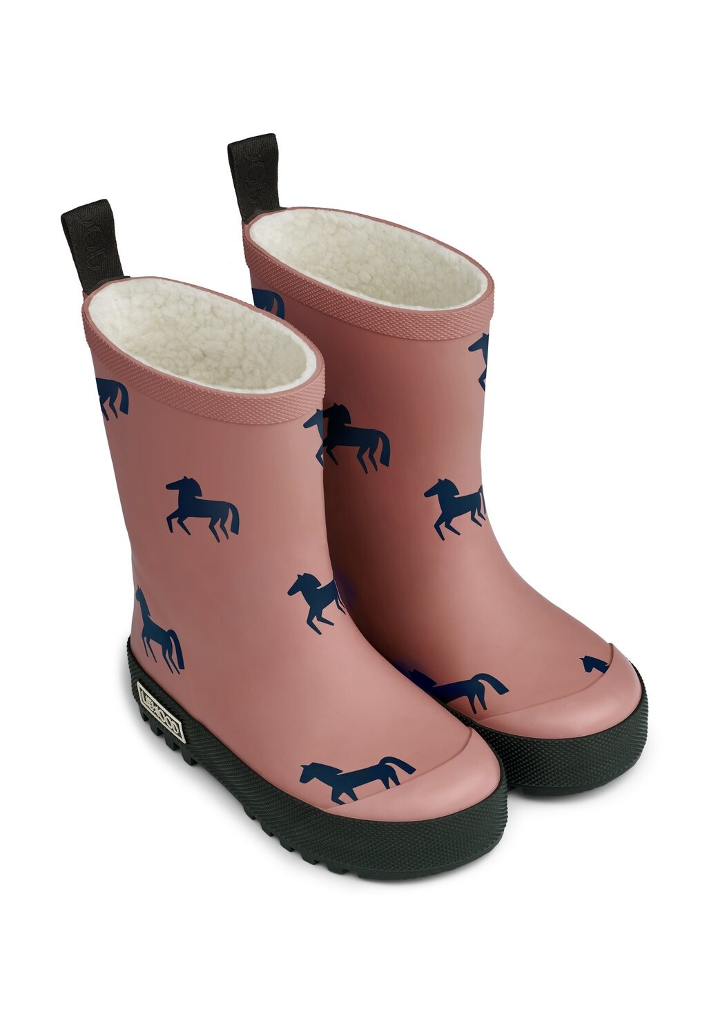 

Сапоги резиновые Mason Thermo Rainboot Unisex Liewood, цвет horses/dark rosetta