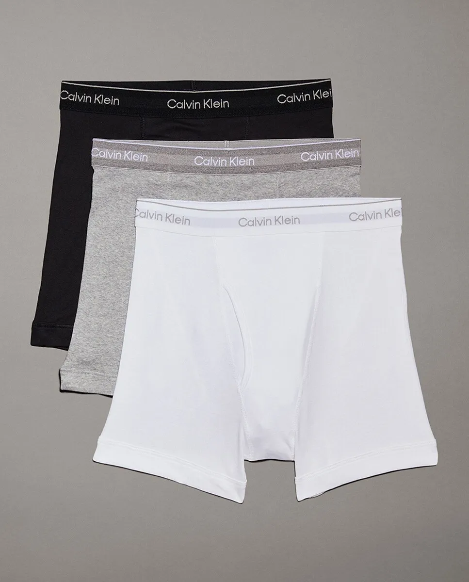 

Набор из 3 трусов-боксеров с низкой посадкой - хлопок стрейч Calvin Klein, мультиколор