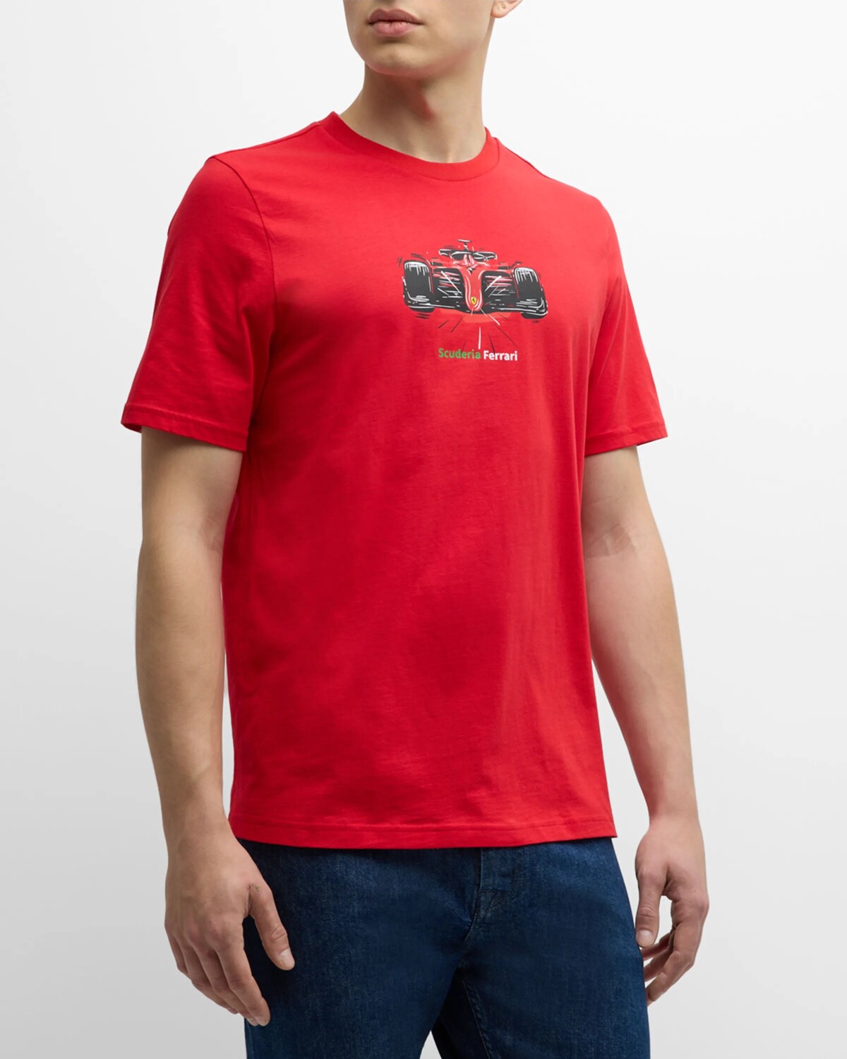 

Мужская футболка с рисунком Race из коллаборации с Ferrari Puma, цвет Red