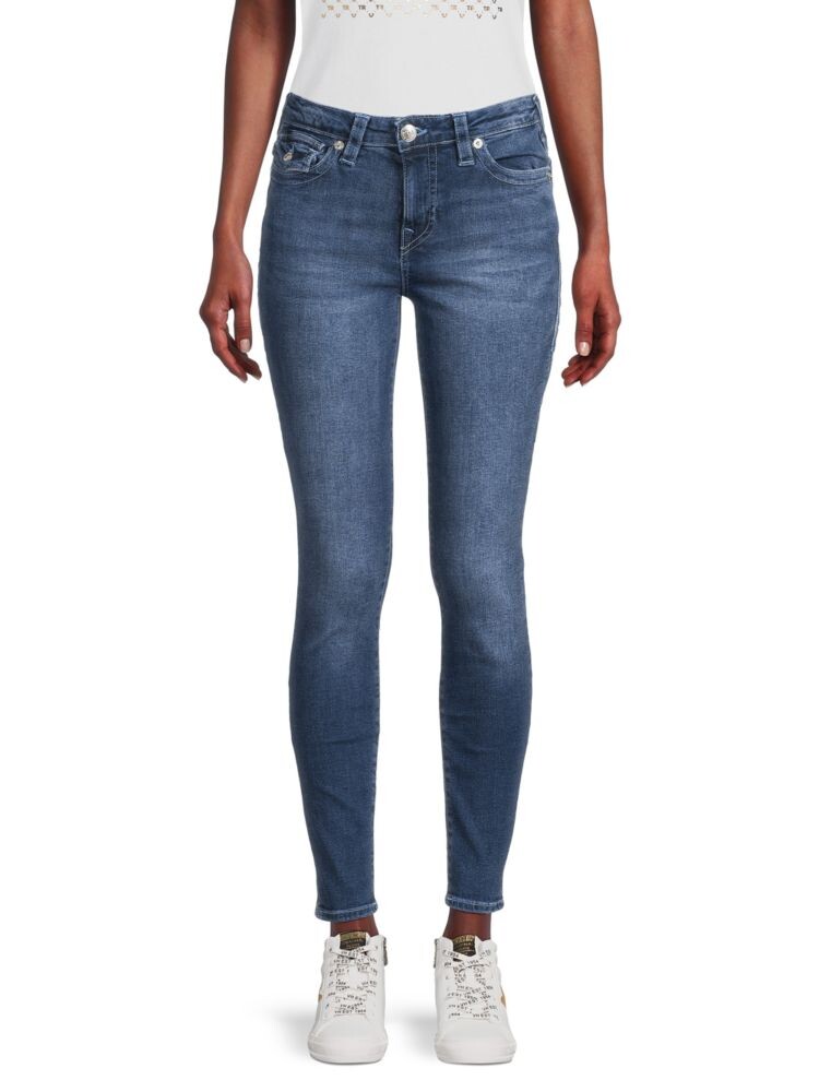 

Джинсы скинни Дженни True Religion, синий
