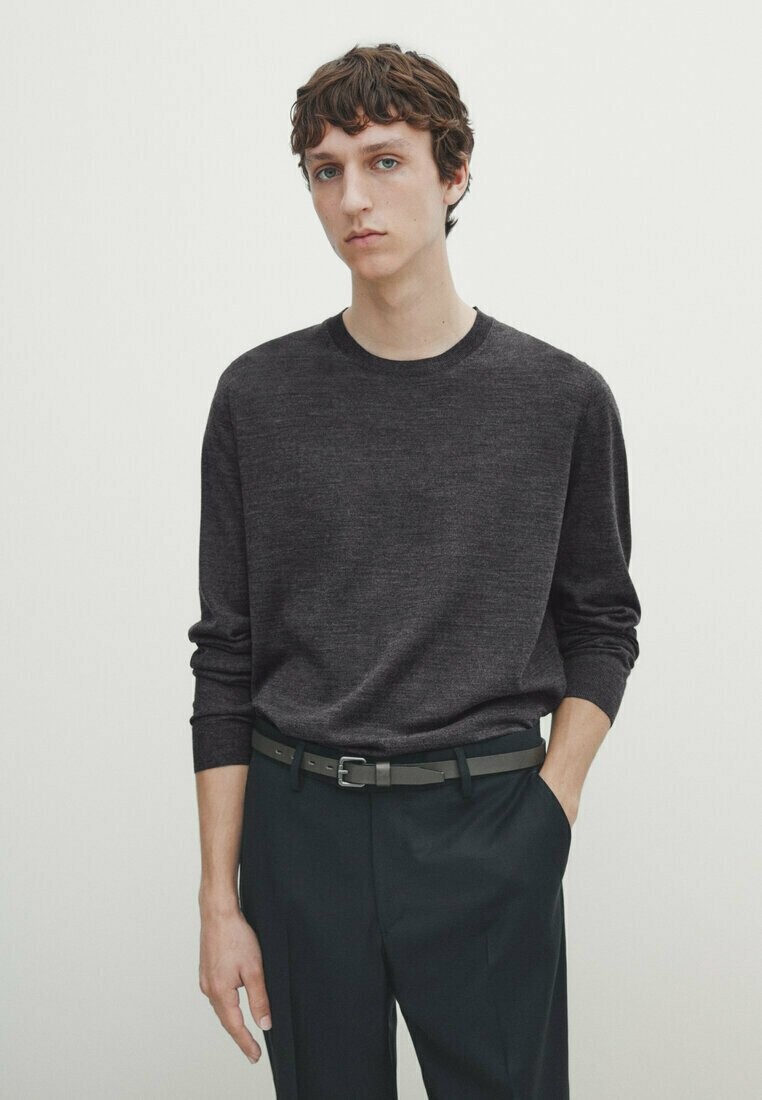 

Свитер Massimo Dutti, черный меланж